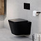 Arezzo Square Wall Hung Rimless Toilet incl. Soft Close Seat Matt Black