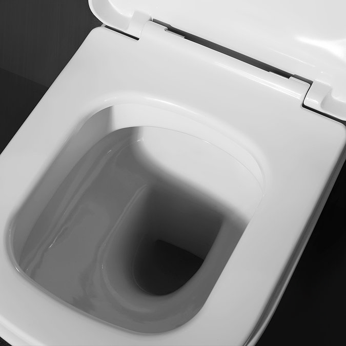 Arezzo Square Wall Hung Rimless Toilet incl. Soft Close Seat