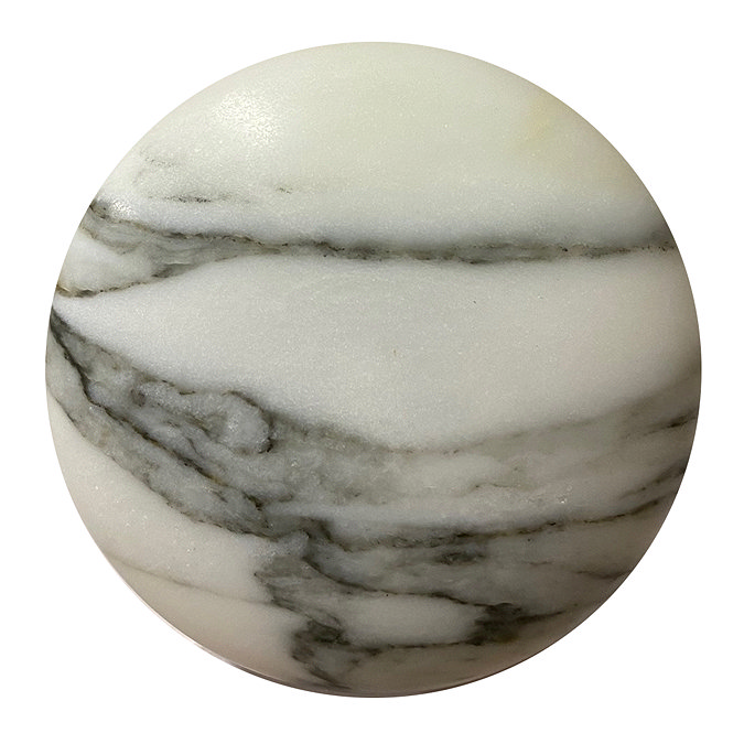 Arezzo Stone Basin Unslotted Basin Waste - White Marble