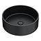 Arezzo Stone Black Terrazzo Round Counter Top Basin with Waste - 400mm Diameter