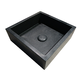 Arezzo Stone Black Terrazzo Square Counter Top Basin (300 x 300mm)