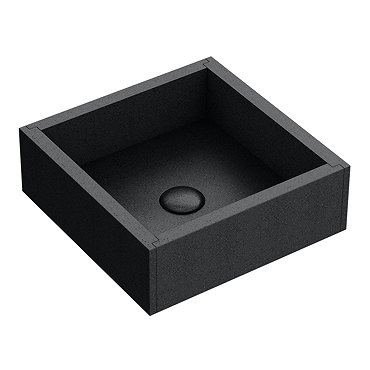 Arezzo Stone Black Terrazzo Square Counter Top Basin (300 x 300mm)