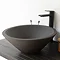 Arezzo Stone Dark Grey Concrete Conical Counter Top Basin - 405mm Diameter Large Image