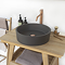 Arezzo Stone Dark Grey Concrete Round Counter Top Basin - 405mm Diameter