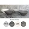 Arezzo Stone Dusk Grey Conical Counter Top Basin - 405mm Diameter  Profile Large Image