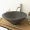 Arezzo Stone Dusk Grey Conical Counter Top Basin - 405mm Diameter Large Image