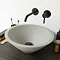 Arezzo Stone Light Grey Concrete Conical Counter Top Basin - 405mm Diameter Large Image