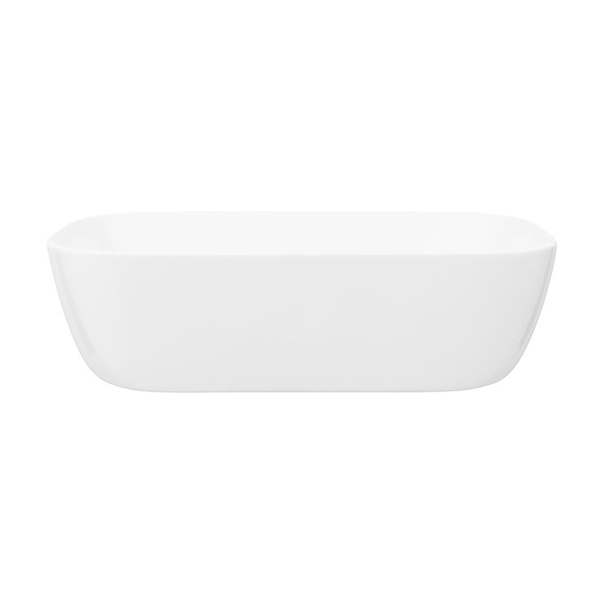 Arezzo Stone Resin Floating Basin Shelf inc. Curved Rectangular Basin - 600mm Wide  Standard Large I