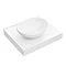 Arezzo Stone Resin Floating Basin Shelf inc. Oval Basin - 600mm Wide Large Image