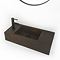 Arezzo Stone Wall Mounted Vintage Brown Rectangular Basin (540 x 250mm) 1 Tap Hole