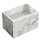 Arezzo Stone White Marble Wall Hung Basin (300 x 200mm) with Waste