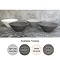 Arezzo Stone White Terrazzo Effect Conical Counter Top Basin - 405mm Diameter Profile Large Image