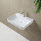 Arezzo Thin Edge Wall Hung Basin (600mm Wide - Matt White)