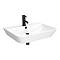 Arezzo Thin Edge Wall Hung Basin (600mm Wide - Matt White)