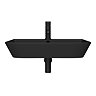 Arezzo Thin Edge Wall Hung Basin (600mm Wide - Matt Black)