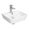 Arezzo Thin Edge Wall Hung Cloakroom Basin (400mm Wide - Gloss White)