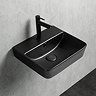 Arezzo 400 Thin Edge Wall Hung Basin Matt Black