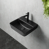 Arezzo 400 Thin Edge Wall Hung Basin Matt Black