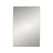 Arezzo Thin Frame 400 x 600mm Rectangular Mirror - Brushed Brass