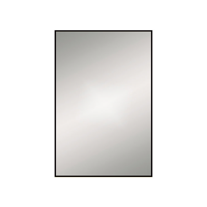 Arezzo Thin Frame 400 x 600mm Rectangular Mirror - Matt Black