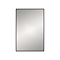 Arezzo Thin Frame 400 x 600mm Rectangular Mirror - Matt Black