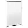 Arezzo Thin Frame 400 x 600mm Rectangular Mirror - Matt Black