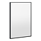 Arezzo Thin Frame 400 x 600mm Rectangular Mirror - Matt Black