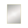Arezzo Thin Frame 500 x 700mm Rectangular Mirror - Brushed Brass