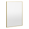 Arezzo Thin Frame 500 x 700mm Rectangular Mirror - Brushed Brass