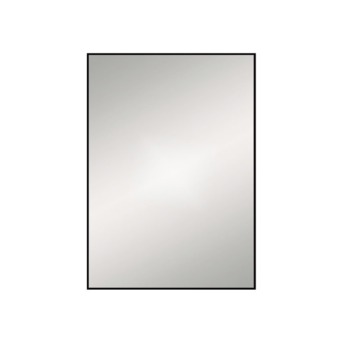 Arezzo Thin Frame 500 x 700mm Rectangular Mirror - Matt Black