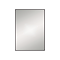 Arezzo Thin Frame 500 x 700mm Rectangular Mirror - Matt Black