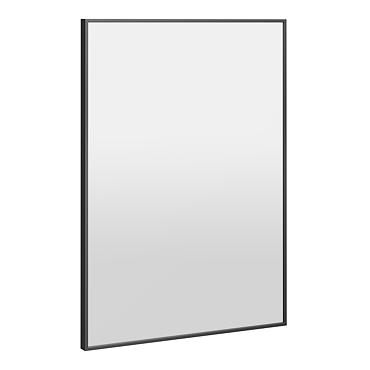 Arezzo Thin Frame 500 x 700mm Rectangular Mirror - Matt Black