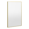 Arezzo Thin Frame 500 x 800mm Rectangular Mirror - Brushed Brass