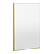 Arezzo Thin Frame 500 x 800mm Rectangular Mirror - Brushed Brass