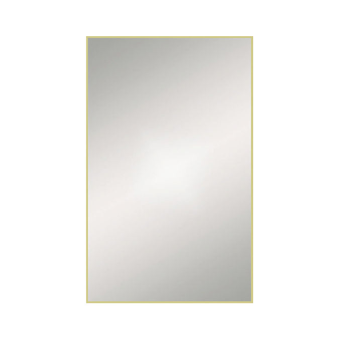 Arezzo Thin Frame 500 x 800mm Rectangular Mirror - Brushed Brass