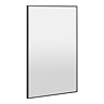 Arezzo Thin Frame 500 x 800mm Rectangular Mirror - Matt Black