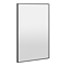 Arezzo Thin Frame 500 x 800mm Rectangular Mirror - Matt Black
