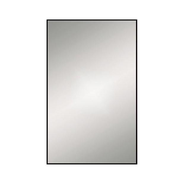Arezzo Thin Frame 500 x 800mm Rectangular Mirror Matt Black