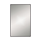 Arezzo Thin Frame 500 x 800mm Rectangular Mirror - Matt Black