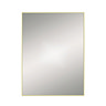 Arezzo Thin Frame 600 x 800mm Rectangular Mirror - Brushed Brass