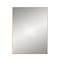 Arezzo Thin Frame 600 x 800mm Rectangular Mirror - Brushed Brass