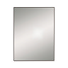 Arezzo Thin Frame 600 x 800mm Rectangular Mirror - Matt Black