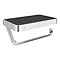 Arezzo Toilet Roll Holder with Shelf - Chrome  Feature Large Image