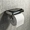 Arezzo Toilet Roll Holder with Shelf - Chrome Large Image