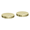 Arezzo Toilet Seat Hinge Cover Caps Brushed Brass - Diameter 60mm