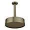 Arezzo Traditional 195mm Shower Head with Ceiling Mounted Arm - Antique Brass