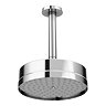 Arezzo Traditional 195mm Shower Head with Ceiling Mounted Arm - Chrome 