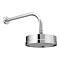 Arezzo Traditional 195mm Shower Head with Wall Mounted Arm - Chrome