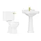 Arezzo Traditional 4-Piece 1TH Bathroom Suite (inc. Brushed Brass Lever)  Standard Large Image