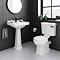 Arezzo Traditional 4-Piece 1TH Bathroom Suite (inc. Matt Black Lever) Large Image